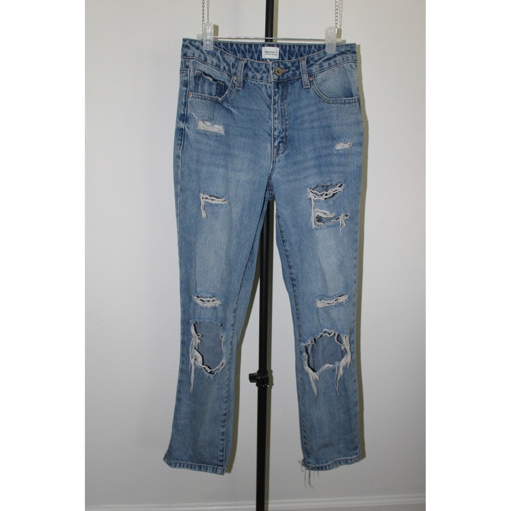 Special‎ A Los Angeles Distressed Jeans Medium Wash High Rise Size 1